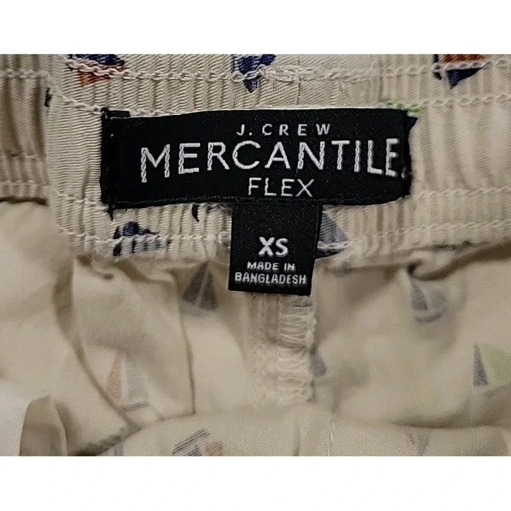 J. Crew Mercantile Flex‎ SHORTS Men's SAILBOATS Drawstring Size X- Small